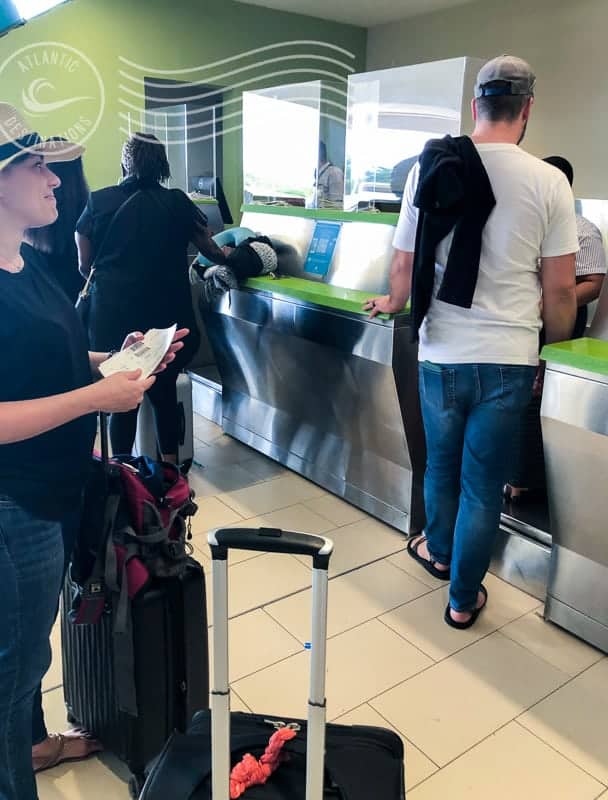 airport anxiety - at the check-in counter