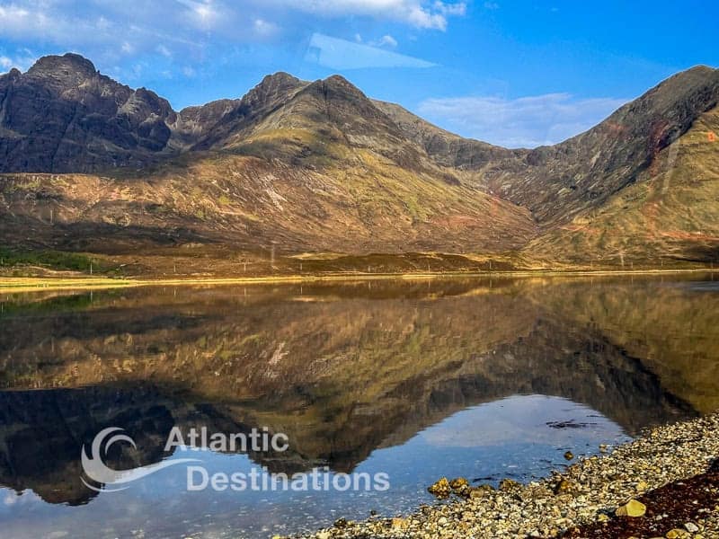 Just a sample of the beautiful views on our coach ride to Elgol on the Isle of Skye on our Scottish highlands tour.