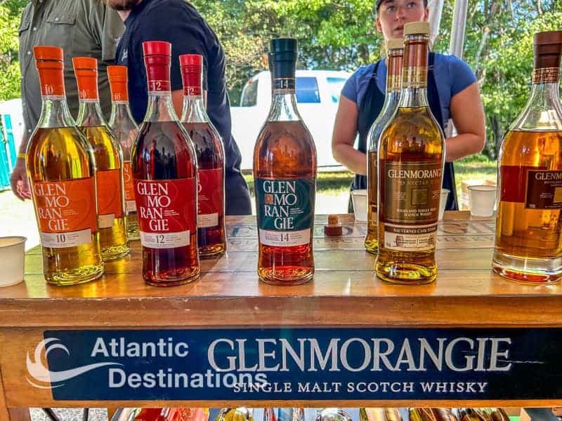 Grandfather Mountain Highland Games - Glenmorangie whiskies in the Glenmorangie tent