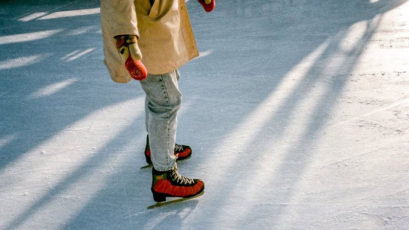 Things to do in North Carolina in winter - a rack of skis for rent.  Photo by Darya Sannikova